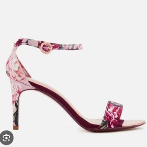 Never Used TED BAKER Women's Floral Heeled Sandals
